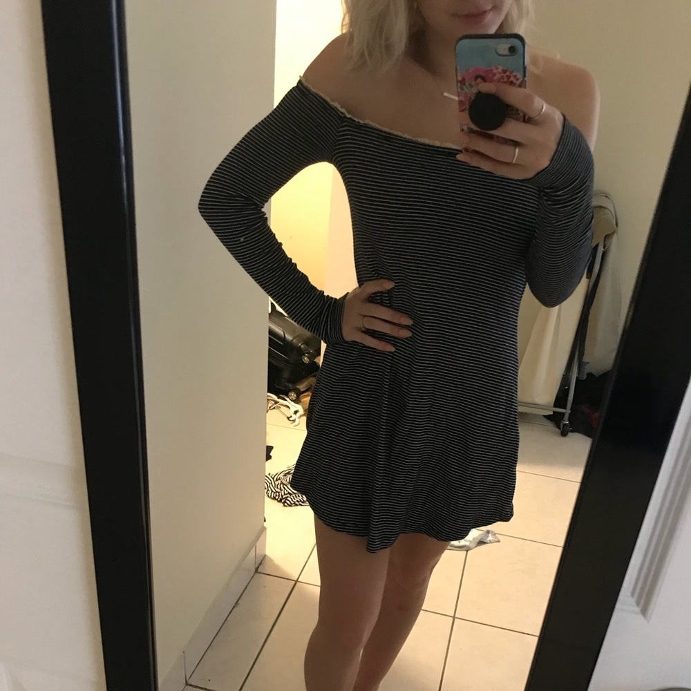 Macy’s off the shoulder dress